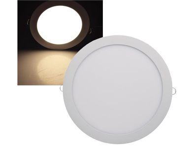 LED Licht-Panel "QCP-30R", Ø 30cm230V, 24W, 1680 Lumen, 2900K / warmweiß