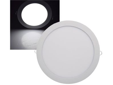 LED Licht-Panel "QCP-30R", Ø 30cm 230V, 24W, 2160 Lumen,4200K / / /utralweiß