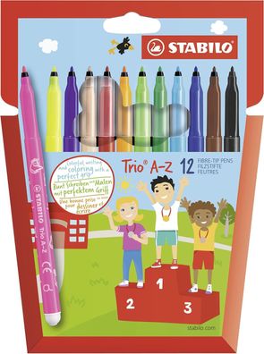 Stabilo - Filzstift - Trio A-Z - 12er Pack