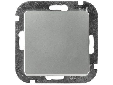 DELPHI Wechsel-Schalter, UP, silber 250V / 10A, Steckanschluss, ohne Rahmen