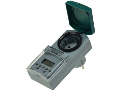 digitale Wochen-Zeitschaltuhr für Außen7 Tage, 230V, 1800W