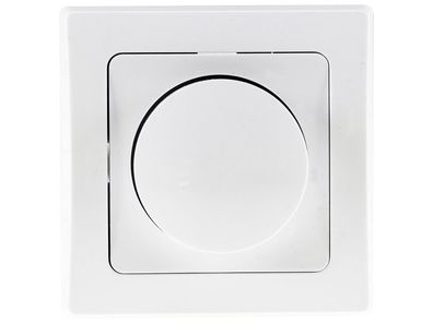 DELPHI Dimmer für elektronische Trafos 250V 300W, inkl. Rahmen, UP, weiß