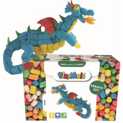 LOICK Trade PlayMais Kreativset 1000 Dino & Dragon Bastelset ab 3 Jahren