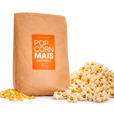 Premium Butterfly Mais Kinopopcorn 10 kg | Profi Popcornmais Gastronomie