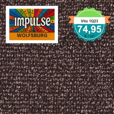 Vorwerk Vito 1Q23 Velours Teppichboden 400 cm breit - m² nur € 74,95