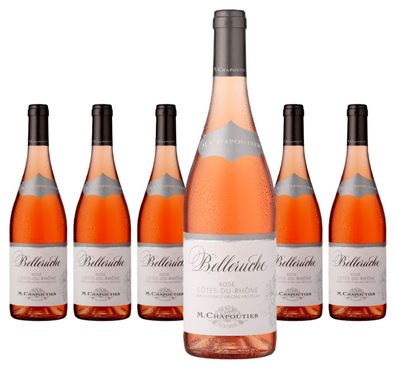 6 x M. Chapoutier Belleruche Côtes-du-Rhône Rosé AOC – 2021