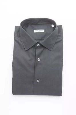 Robert Friedman Black Cotton Men's Shirt