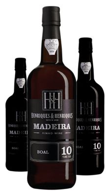 3 x Henriques & Henriques Boal Aged 10 years 20% vol