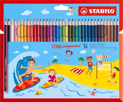 Stabilo - Aquarell-Buntstift - Stabiloaquacolor - 36er Pack - Hartung