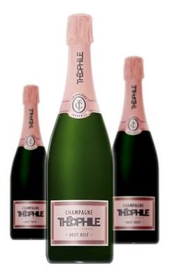 3 x Théophile Roederer Rosé Brut Théophile