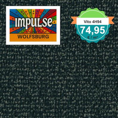 Vorwerk Vito 4H94 Velours Teppichboden 400 cm breit - m² nur € 74,95