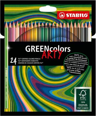 Stabilo - Umweltfreundlicher Buntstift - GREENcolors - ARTY - 24er Pack