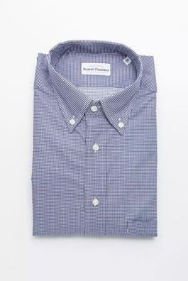 Robert Friedman Blue Cotton Men's Shirt