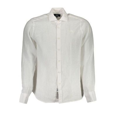 La Martina Bianco Linen Mens Shirt