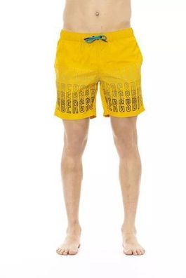 Bikkembergs Yellow Polyester Men Swim Short