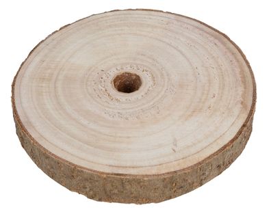 Baumstammscheibe 15cm zum Basteln Holzscheibe Gesteckunterlage Dekomaterial Holz