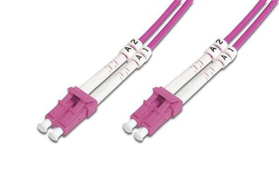 Digitus LWL Patchkabel, LC-Duplex - LC-Duplex, OM4, 5,0 m