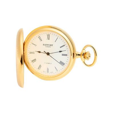 Rapport London - PW14 - Taschenuhr - Mechanisch - 50mm - gelbgold - Full Hunter