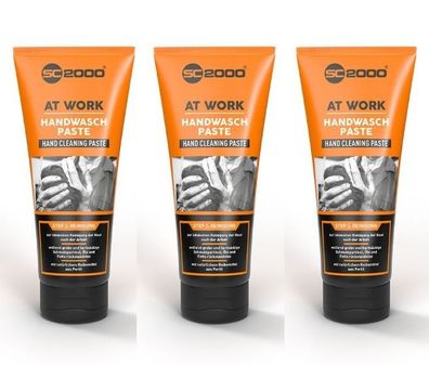 3 x SC 2000 AT Work Handwaschpaste 250 ml Tube Bei stark verschmutzten Händen