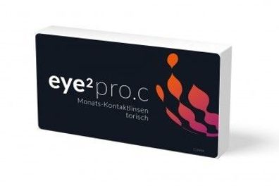 Kontaktlinsen eye² Pro.C Torisch 3St. monatliche weiche Bio-Hydrogel