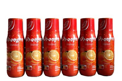 6 Flaschen Gut &Günstig Getränkesirup Orangen Geschmack Konzentrat 500ml