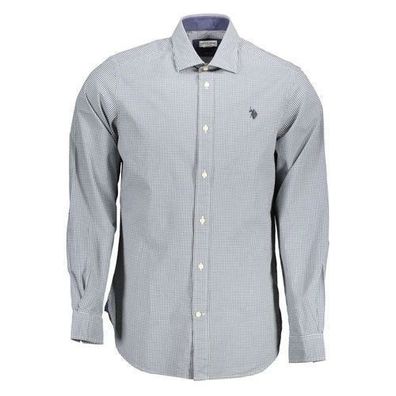 U.S. POLO ASSN. Azzurro Cotton Mens Shirt