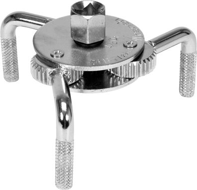 Clé à filtre à huile, 3 bras, 65-110 mm, 3/8", 1/2"