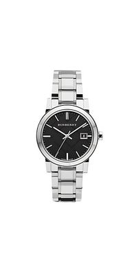 Burberry The City Damenuhr silber schwarz