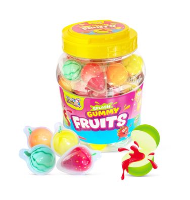 Splash Gummy Fruits Fruchtgummi 1080 g Vorratsdose ca. 60 Stück einzeln verpackt