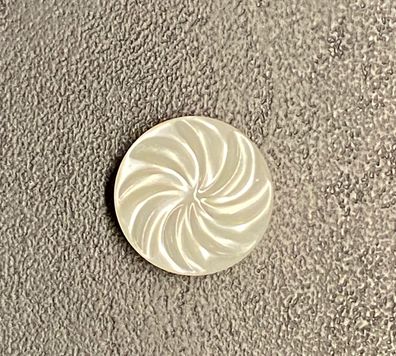 Designer-, Stegknopf Blume weiss Packung ca. 25 g (ca.26 Stück)