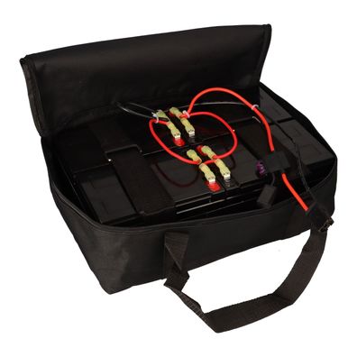 Akkusatz für Mach1 48V Akkupack Elektro Scooter 4x 12Volt 15Ah Akku + Tasche Plug
