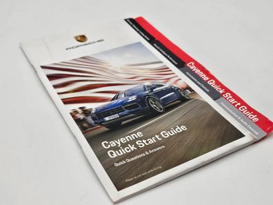 Original Porsche Cayenne 9Y Quick Betriebsanleitung 2019 englisch