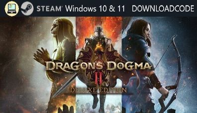 NEU PC Computer Spiel Dragons Dogma 2 Deluxe Edt für Windows 10 11 STEAM Code