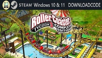 PC Computer Spiel RollerCoaster Tycoon 3 Complete Edt für Windows 10 11 STEAM