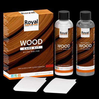 Royal Elite Polish Wood Care Kit & Cleaner 2x250ml