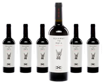 6 x Wines N' Roses Viticultores Highway To Hell Tinto – 2023