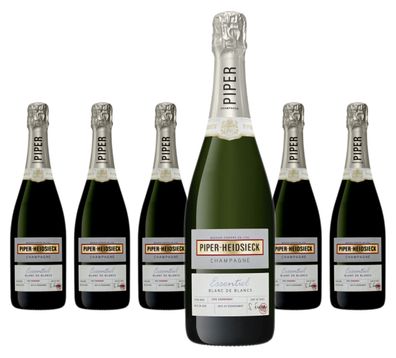 6 x Piper-Heidsieck Champagner Blanc de Blancs Essentiel Extra Brut