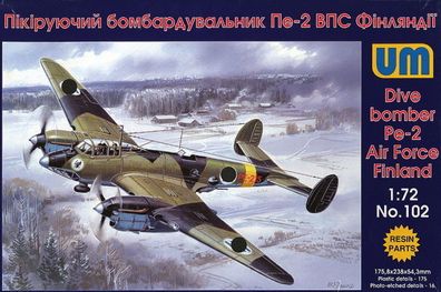 Unimodels 1:72 UM102 Dive Bomber Pe-2 - NEU