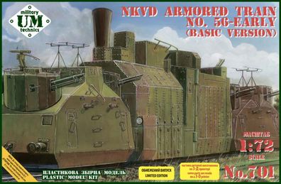 Unimodels 1:72 UMT701 NKVD armored train No.56 early (basic version) - NEU