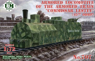 Unimodels 1:72 UMT707 Armored locomotive Ov No. 4994 No. 2 Commissar Lestev of the 4
