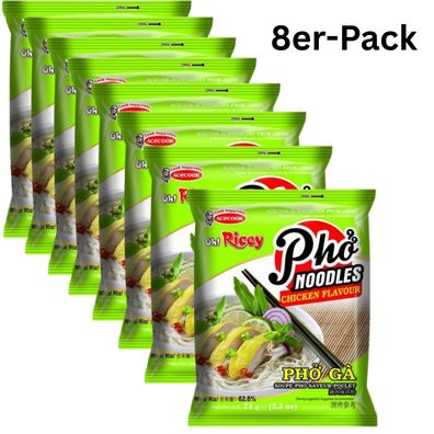 8er-Pack Acecook Instant Reisnudeln Pho Ga Huhn 71g