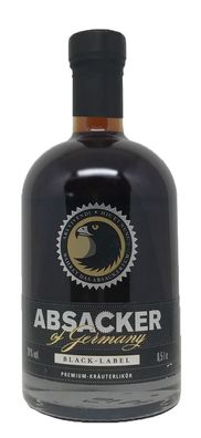 Absacker of Germany Black Label - Premium Kräuterlikör 0,5l 28%vol