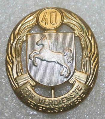 Niedersachsen, Feuerwehr-Ehrenzeichen für 40 Jahre Verdienste