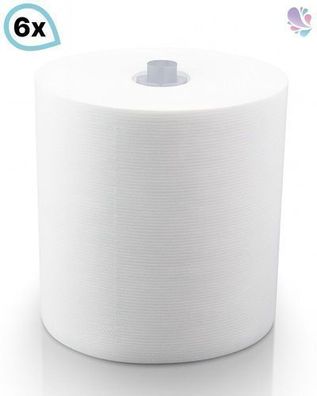 Handtuchrollen 6 Rollen je SET, 2-lagig, 140m je Rolle, 100% Zellstoff, universeller