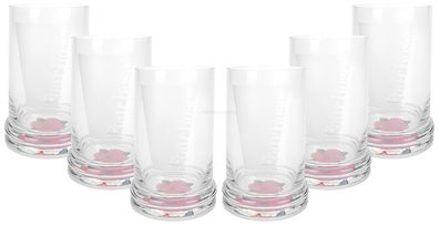 Four Roses Whisky Tumbler Glas Gläser Set - 6x Tumbler