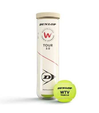 WTV 3.0 x 4 Tennisbälle Dunlop
