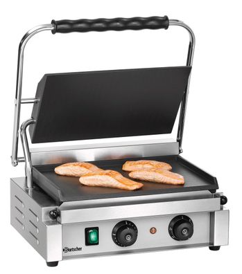 Bartscher Kontaktgrill Grill Grillplatte "PANINI-T" 410x 400x 200 Gastro Imbiss