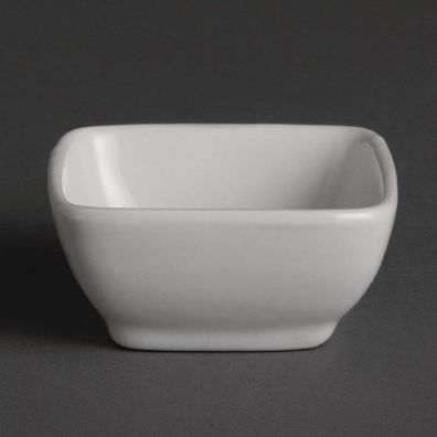 Olympia Whiteware quadratische Amuseschälchen 6cm (12 Stück)