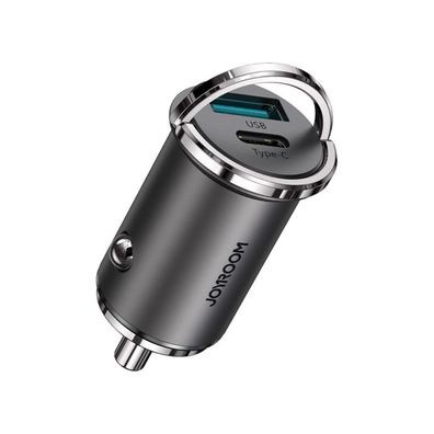Joyroom C-A35 USB-C / USB Autoladegerät 45W 5A Power Delivery Quick Charge Grau