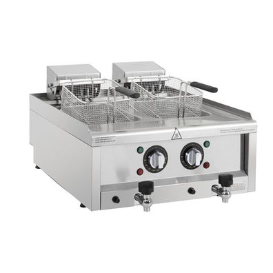 Buffalo 600 Serie Doppeltank-Elektrofritteuse 2 x 8Ltr